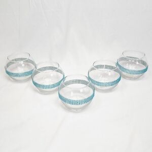 Libbey Glass Set of 5 Customized Bling Glass Bowls